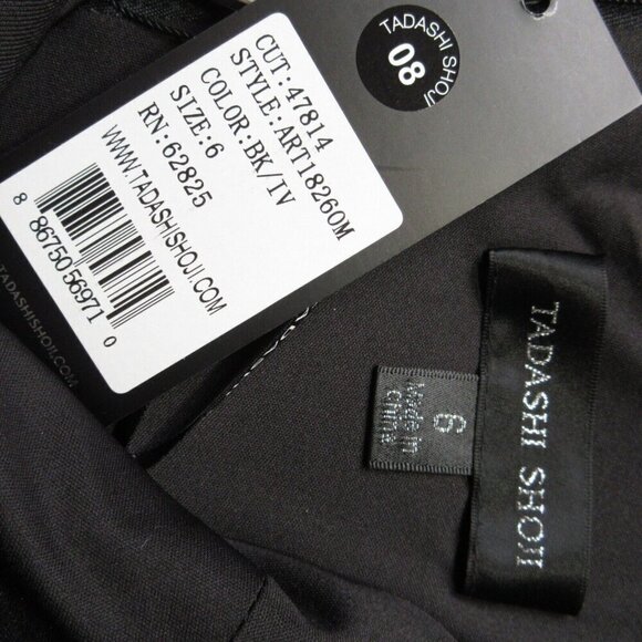 NWT Tadashi Shoji Darya in Black White Embroidered Shrug Sheath Dress 6 - Picture 6 of 10